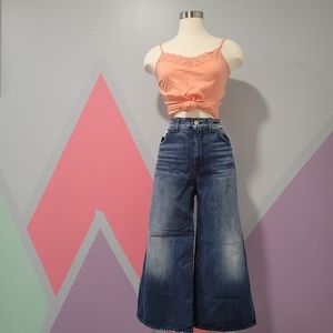 7 for all mankind wide leg crop